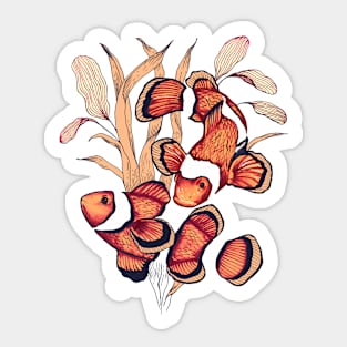 Clownfish couple Sticker